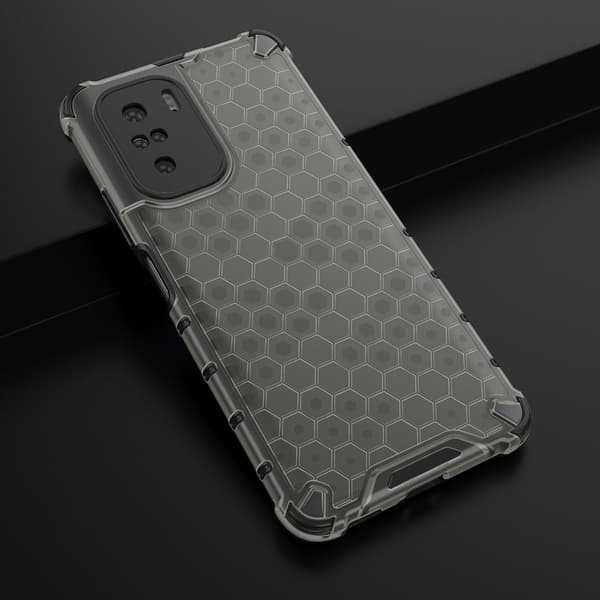 Honeycomb Armor Bumper Skal Redmi Poco J2 - Svart Black