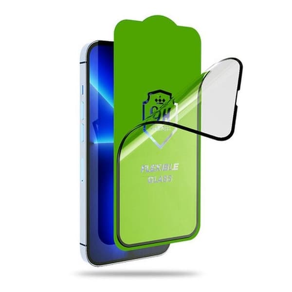 Bestsuit iPhone 16 Pro Max Flexibel Hybrid Glas 5D Full Glue Svart