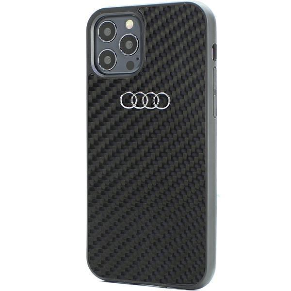 Audi iPhone 12/12 Pro Mobilcover Carbon Fiber - Sort