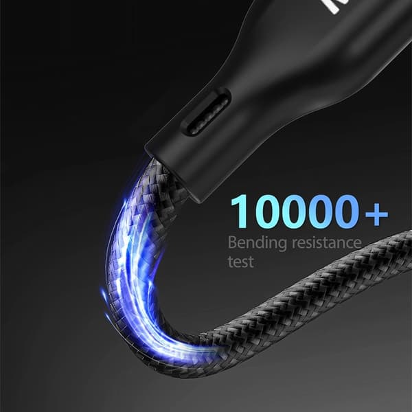Dudao 3in1 Apple Watch oplader m/USB-C/Lightning-kabel A12Max Plus - Sort Black