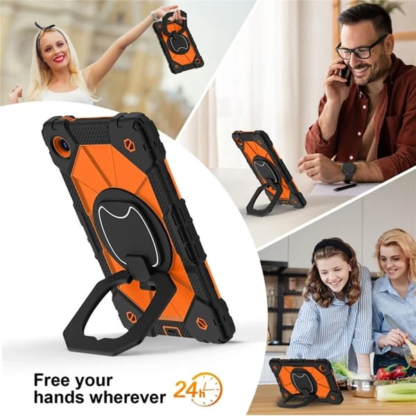 Lenovo Tab K9 Mobilskal Silikon Kickstand Orange