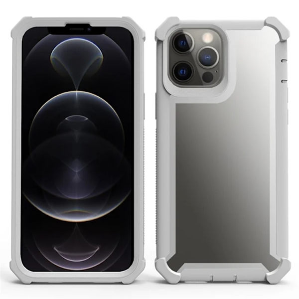 Mobilskal till iPhone 14 Pro Max TPU + PC Shockproof - Grå Grå