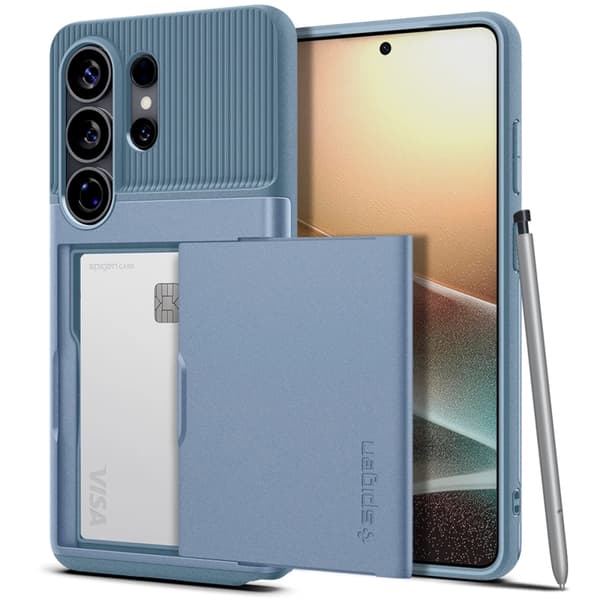 Spigen Mobilskal För Galaxy S26 Ultra Slim Armor CS - Ljusblå Blå