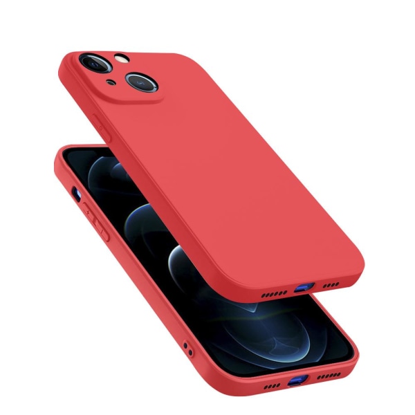 Ohut pehmeäkantinen iPhone 13 - punainen Red