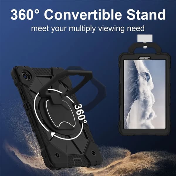 Lenovo Tab K9 Mobilskal Silikon Kickstand Svart
