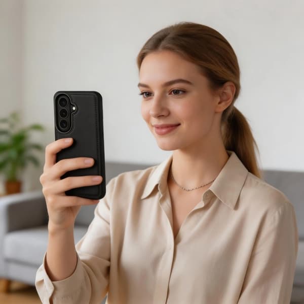 Tech-Protect Plånboksfodral För Galaxy S26 - Matte Svart Svart