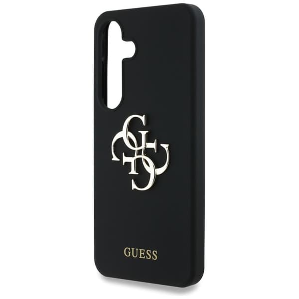 Guess Mobilskal till Galaxy S25 Ultra Silikon Big 4G Bottom Script - Svart Svart