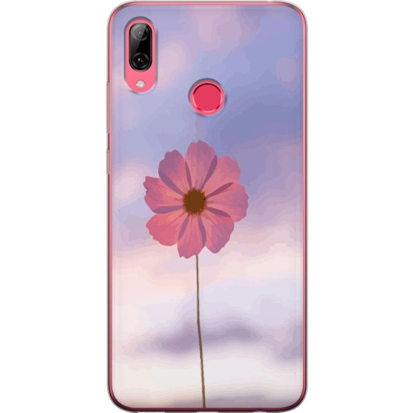 Mobilskal till Huawei Y7 (2019) med Rosa blomma
