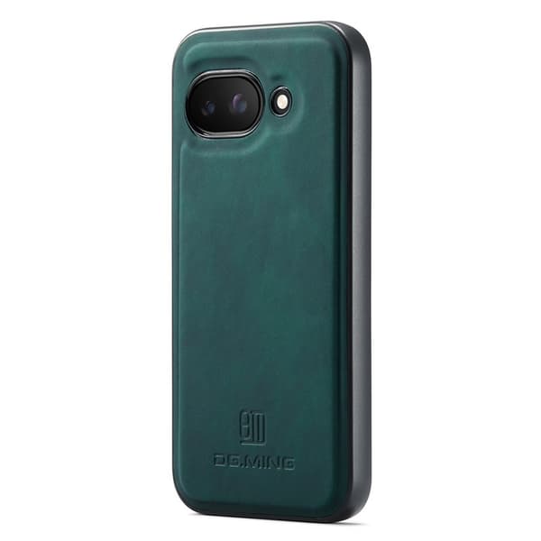 DG.MING Mobilskal till Google Pixel 9a PU Läder Hybrid Grön