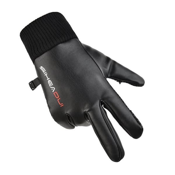 Herre Isolerede Anti-Slip Mobil Touchhandsker/Vanter - Sort Black