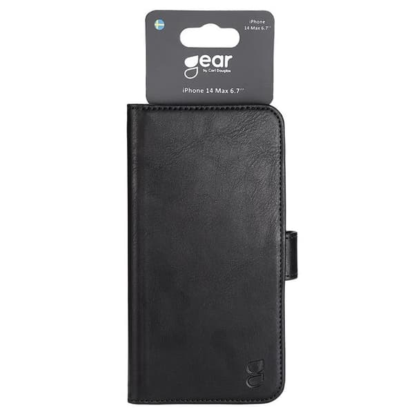GEAR iPhone 14 Plus Lompakkokotelo - Musta Black