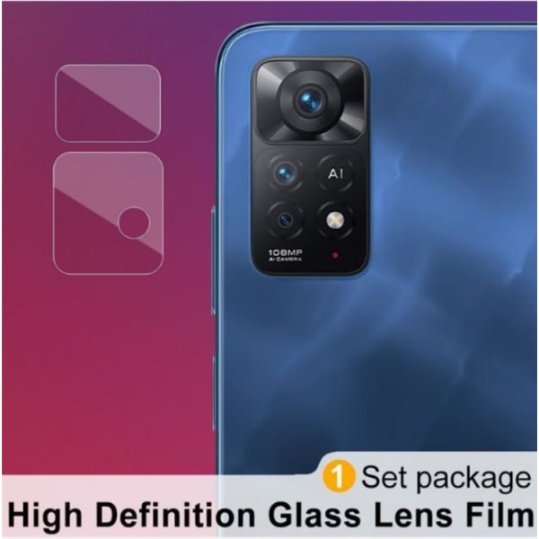[1-PACK] Xiaomi Redmi Note 11/11S kameralinsebeskytter i hærdet glas