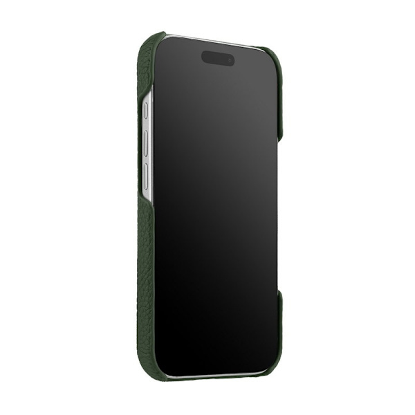 MELKCO Mobilskal till iPhone 17 Pro Max Äkta Läder PC Grön