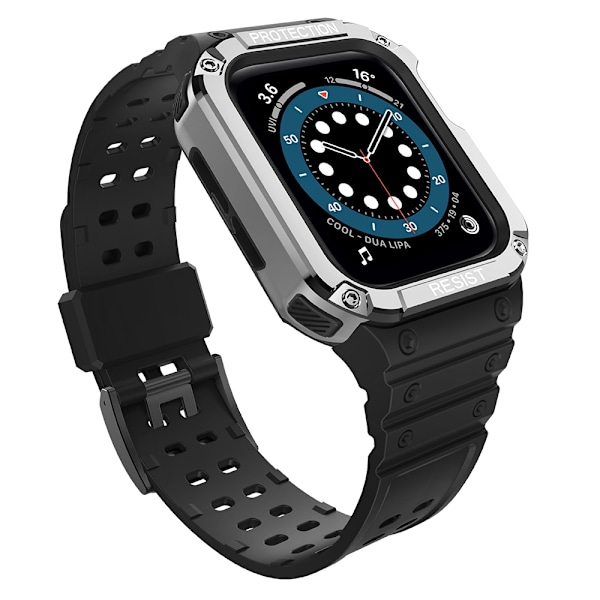 Armband kompatibelt med Apple Watch 4/5/6/7/SE (40/41/38mm) Svart Svart