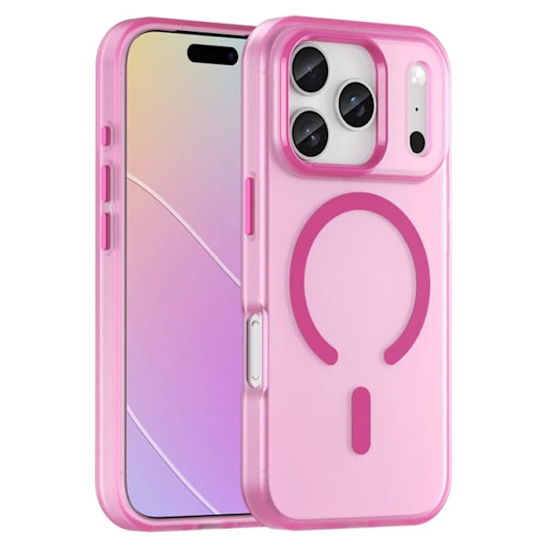 Mobilskal till iPhone 17 Pro MagSafe Matte Translucent - Rosa Blå