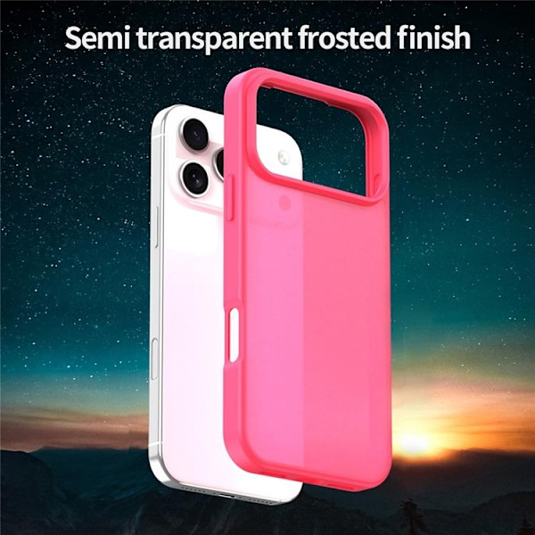 Mobilskal till iPhone 17 Pro Max Skin Touch Matte - Rosa Rosa