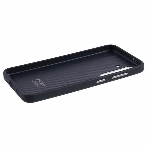 X-LEVEL Mobilskal till Samsung Galaxy S25 PU Läder Hård PC Svart
