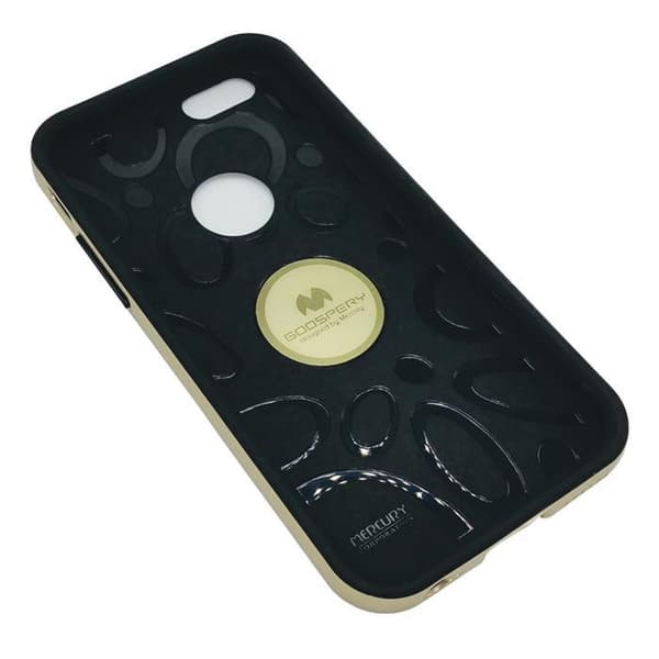 Holdbart Mercury Bumper Skin Cover til Apple iPhone 6S Guld Guld