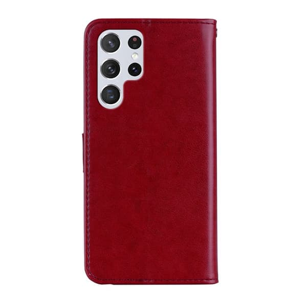 Plånboksfodral för Samsung Galaxy S26 Ultra Konstläder - Röd