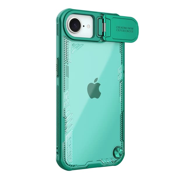 Nillkin Mobilskal till iPhone 16e Iceblade Prop med lins - Grön Grön