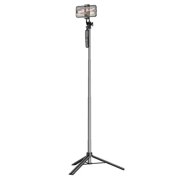 Hoco Tripod Selfie Stick Bluetooth med Fjärrkontroll K19 - Svart