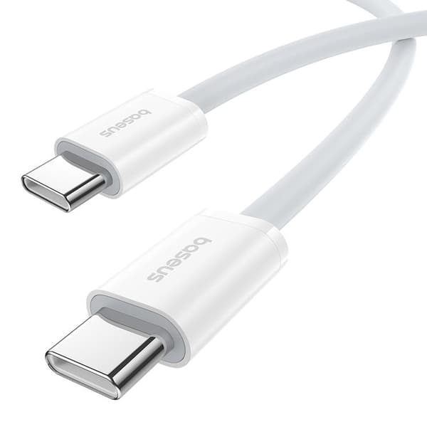 Baseus USB-C Superior Series ll 30W 480Mb/s Kaapel 2m - Valkoinen Vit