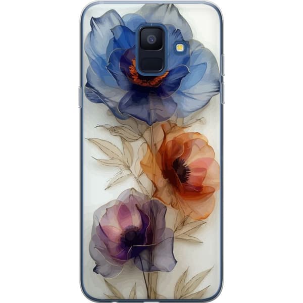 Mobilskal till Samsung Galaxy A6 (2018) med Silkesblommor