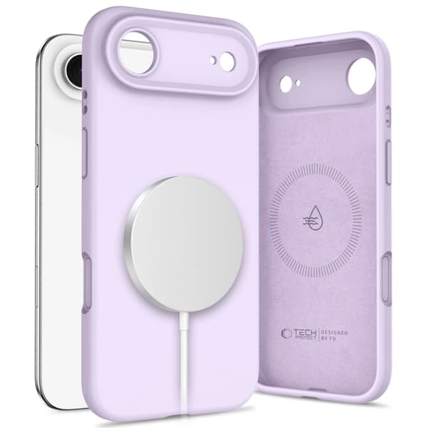Tech-Protect iPhone Air Magsafe Silikone Telefontaske - Lilla Lila