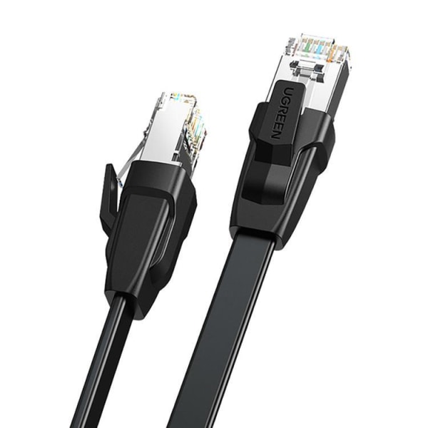 Ugreen LAN Ethernet Cat.8 U / FTP Flad Kabel 2m - Sort