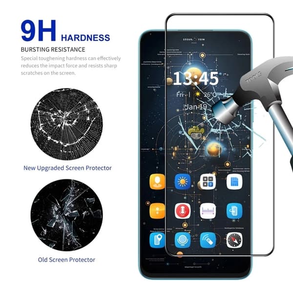 [2-Pack] BOOM Galaxy A36/Galaxy A56 Härdat Glas Skärmskydd Grå
