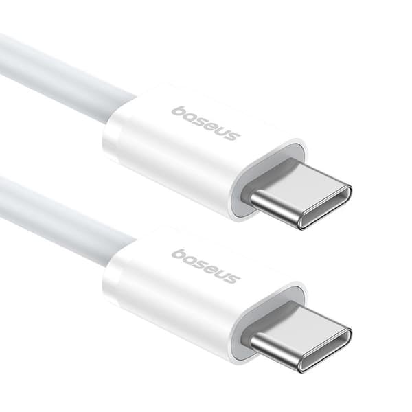 Baseus USB-C Superior Series ll 30W 480Mb/s Kaapel 2m - Valkoinen Vit