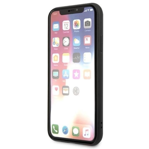 Karl Lagerfeld iPhone XS Max Skal Saffiano Ikonik Karl & Choupette Head Svart