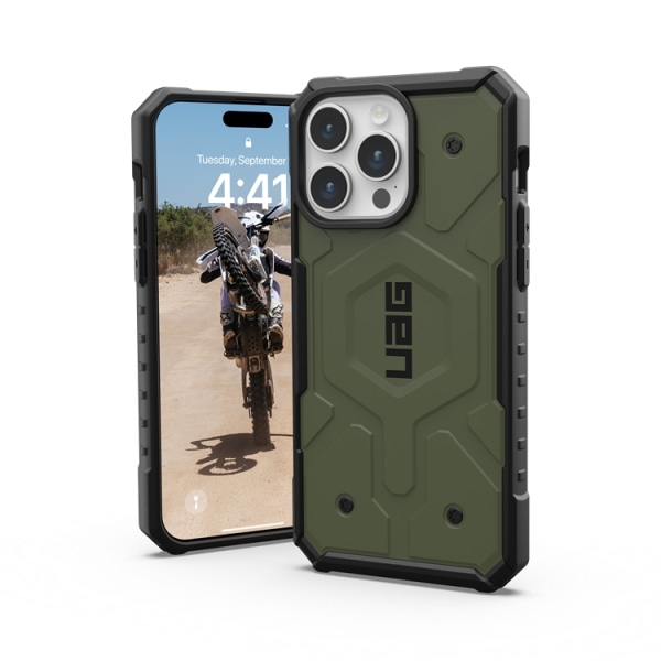 UAG iPhone 15 Pro Max -mobiilikotelo Magsafe Pathfinder - oliivinvihreä