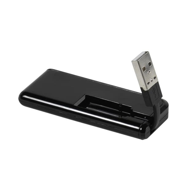 Vivanco 4x Port kompakt passiv USB-A 2.0 HUB Svart