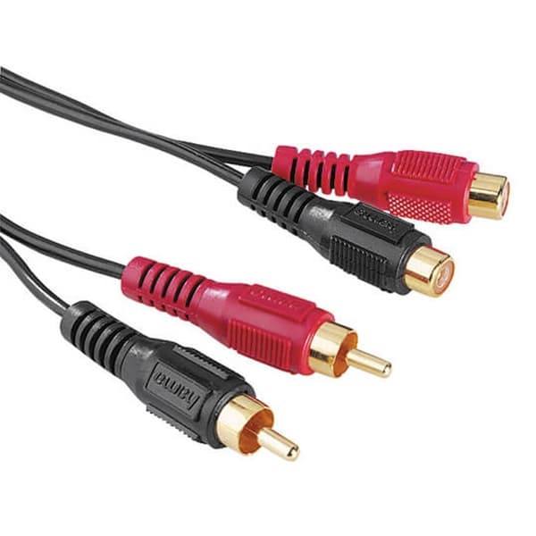 HAMA Kabel Pre 2xRCA-2xRCA 2m, Guld 2xHA-2xHO, ST