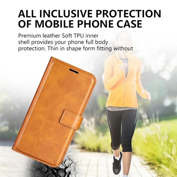 OnePlus 11 5G Plånboksfodral Calf Texture Flip - Coffee Brun