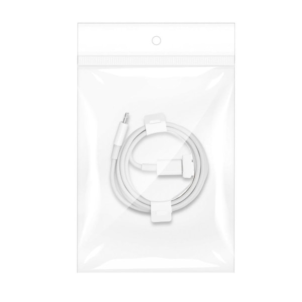 USB-C-kaapeli iPhone Lightningille 8-nastainen PD 18W - valkoinen