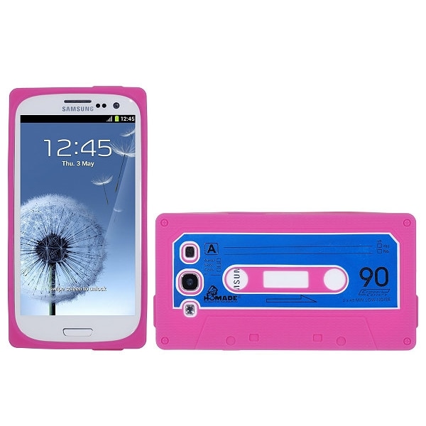 Cassette silikon skal till Samsung Galaxy S3 i9300 (Magenta)