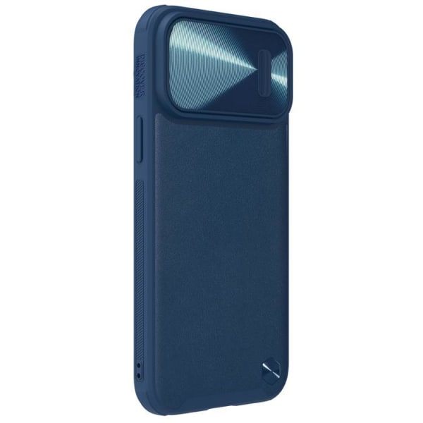 Nillkin iPhone 14 Pro Cover CamShield Læder S - Blå