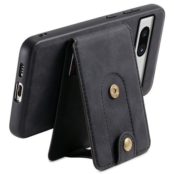 DENIOR D14 Google Pixel 7a Magnetfodral 2 i 1 PU+PC+TPU Svart