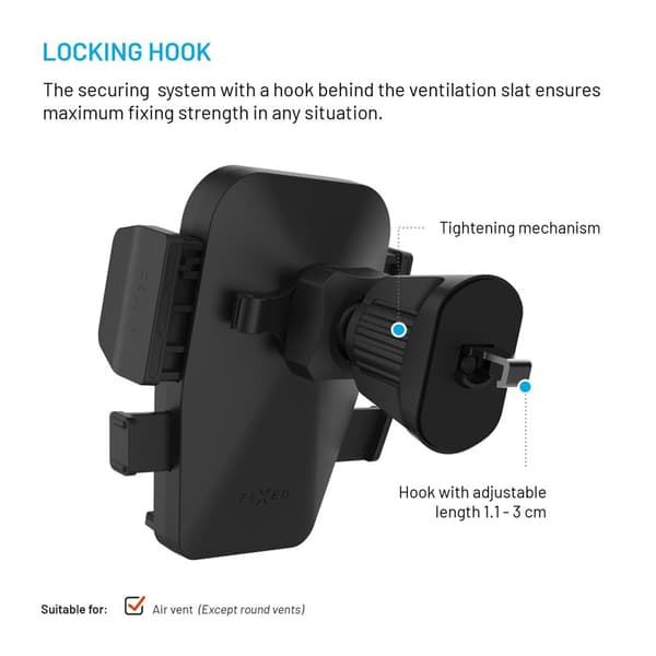 FIXED Iconiq Lock Mobilfäste för ventilationsgaller