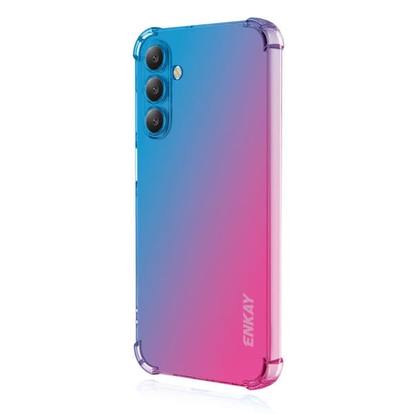 Enkay Mobilskal för Samsung Galaxy S26 Plus TPU Stöttålig - Blå/Pink