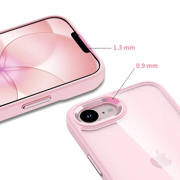 Tech-Protect Mobilskal För iPhone 16e/17e Magmat - Rosa/Clear Rosa