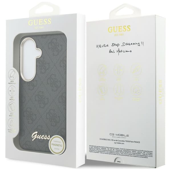Guess Mobilskal För Galaxy S26 MagSafe 4G Script - Svart Svart