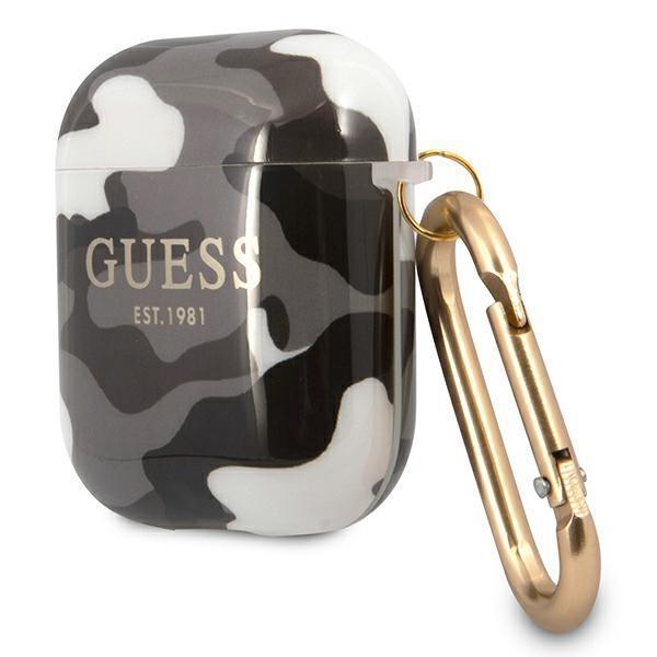 Guess Camo Collection Skal AirPods - Sort Black