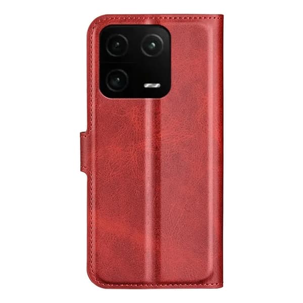 Xiaomi 13 Plånboksfodral Calf Texture Flip - Röd Röd