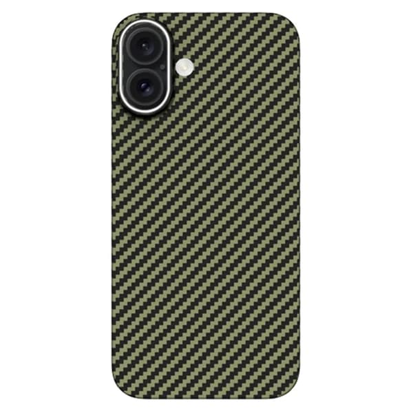 KZDOO Mobilskal till iPhone 16 Aramid Fiber - Grön Grön