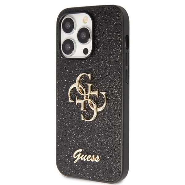 Guess Mobilskal till iPhone 11/XR Glitter Script Big - sVART Svart
