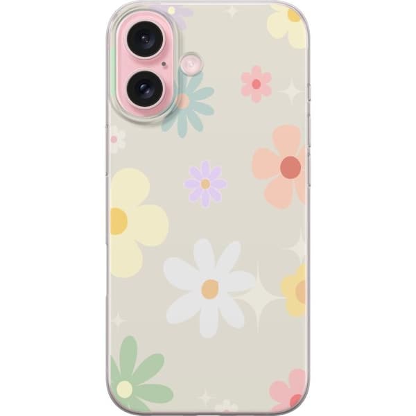 Apple iPhone 16 Taske med Fejende Blomster
