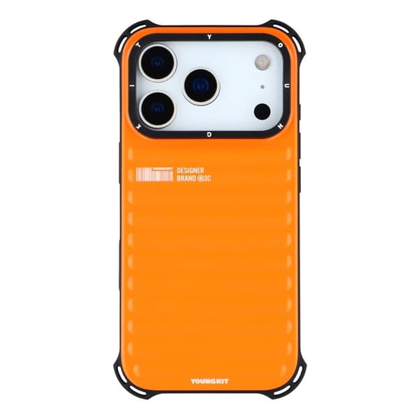 YOUNGKIT Mobilskal till iPhone 17 Pro MagSafe Suitcase Texture - Orange Orange